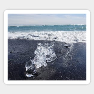 Small iceberg near glacier lagoon in Iceland Sticker